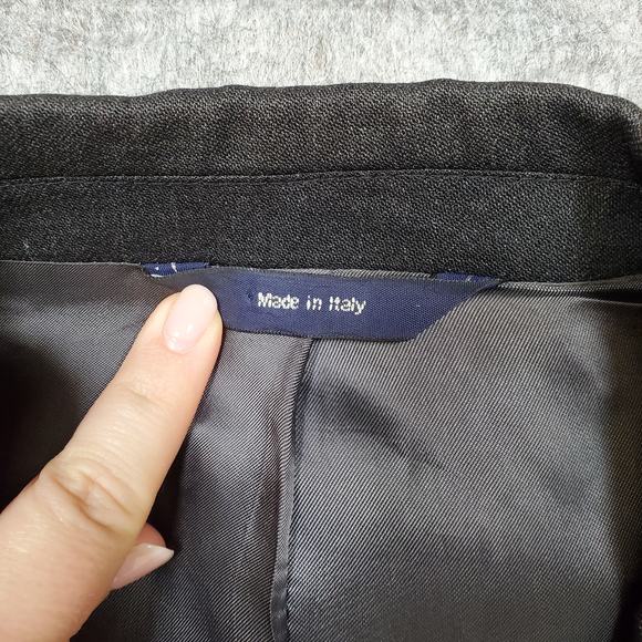 J.Crew Blazer Mens 42L Wool 3 Button Single Breasted Charcoal Sport Coat Jacket - Picture 3 of 16